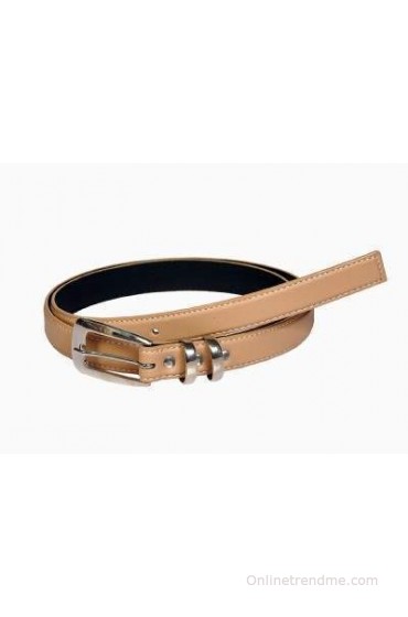 Swan Collection Girls, Women Casual, Formal Beige Artificial Leather Belt(K211BGE)